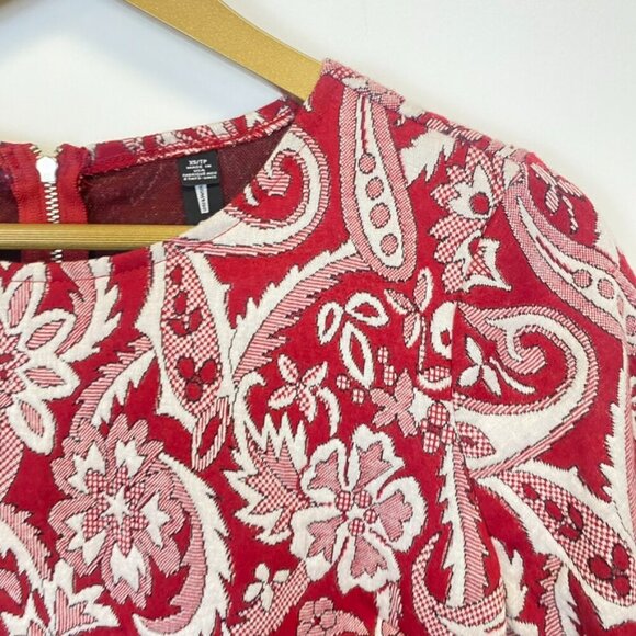 NWT Design Lab Red and White Crop Top - Picture 4 of 7